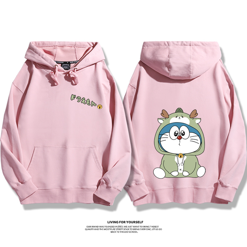 Q版新年叮噹貓新款 親子情侶男女款連帽衛衣-ZUIHANG SHOP