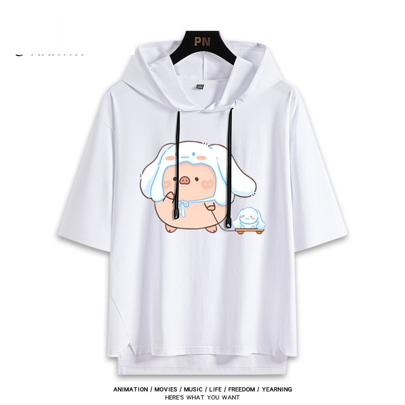 LULU豬聯名三麗鷗 連帽短袖T恤-ZUIHANG SHOP