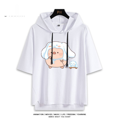 LULU豬聯名三麗鷗 連帽短袖T恤-ZUIHANG SHOP