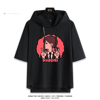 鏈鋸人新款 親子情侶男女連帽短袖T恤-ZUIHANG SHOP