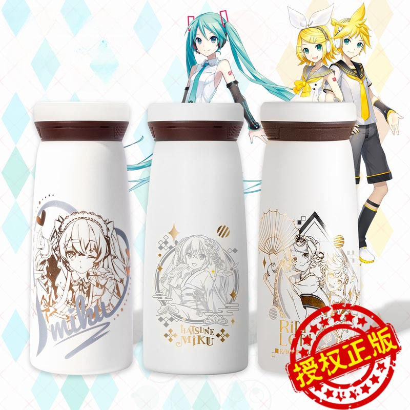 幸運石官方初音未來正版授權初音未來和風保溫杯 不鏽鋼保溫杯-ZUIHANG SHOP