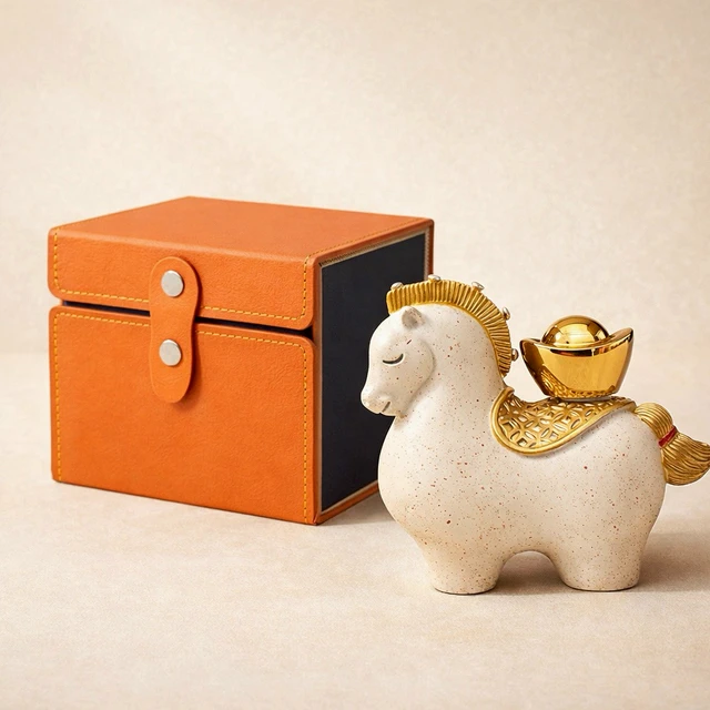 🐎新年快樂🔜 快速出貨『愛馬事事順利禮盒』馬上有錢開運擺件禮盒