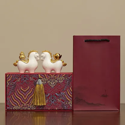 🐎新年快樂🔜 快速出貨『愛馬事事順利禮盒』馬上有錢開運擺件禮盒