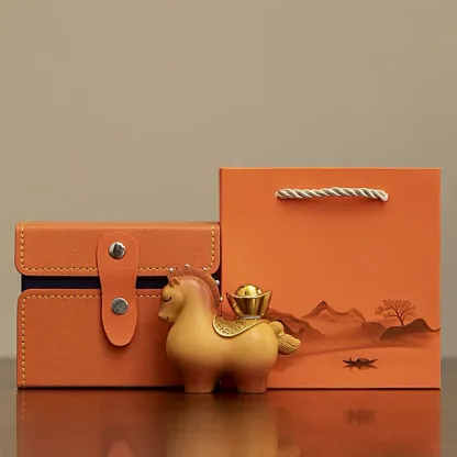 🐎新年快樂🔜 快速出貨『愛馬事事順利禮盒』馬上有錢開運擺件禮盒