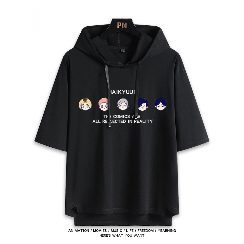 排球少年 連帽短袖T恤