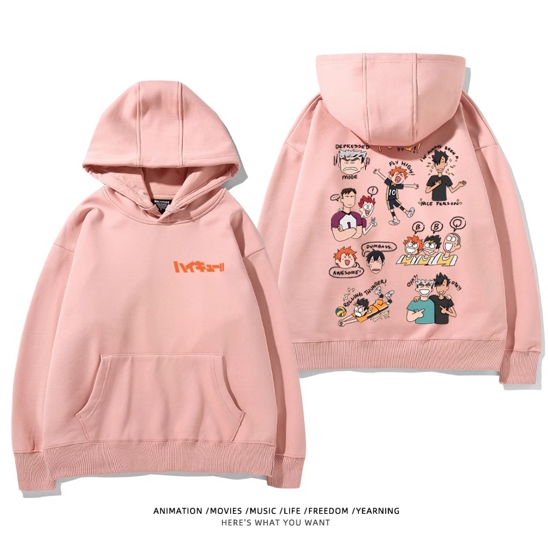 排球少年新款 親子情侶男女款連帽衛衣-ZUIHANG SHOP