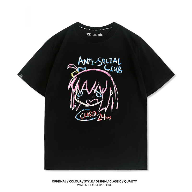 孤獨搖滾 後藤一里 印花短袖T恤-ZUIHANG SHOP