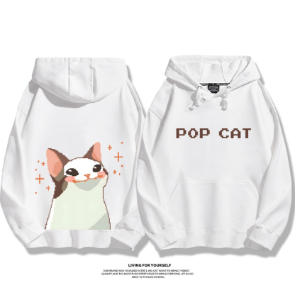 pop貓新款 親子情侶男女款連帽衛衣-ZUIHANG SHOP