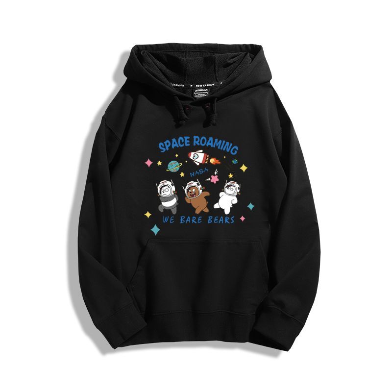 咱們三只裸熊聯名nasa新款 親子情侶男女款連帽衛衣-ZUIHANG SHOP