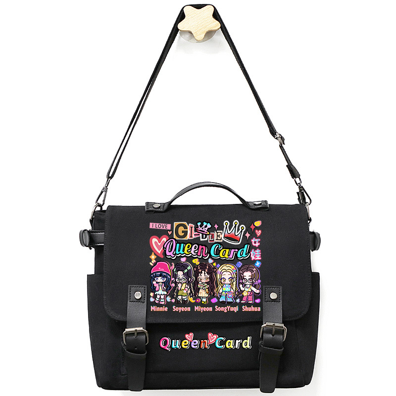 (G)I-DLE 專輯同款手提帆布包 應援單肩斜挎包-ZUIHANG SHOP