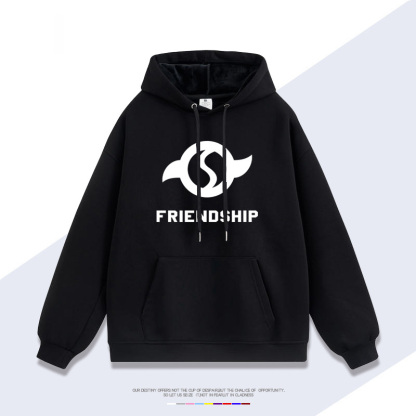 數碼寶貝大冒險勇氣徽章 聯名衛衣2025秋冬新款 親子情侶裝連帽衛衣