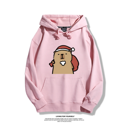 卡皮巴拉聖誕新款 親子情侶男女款連帽衛衣-ZUIHANG SHOP