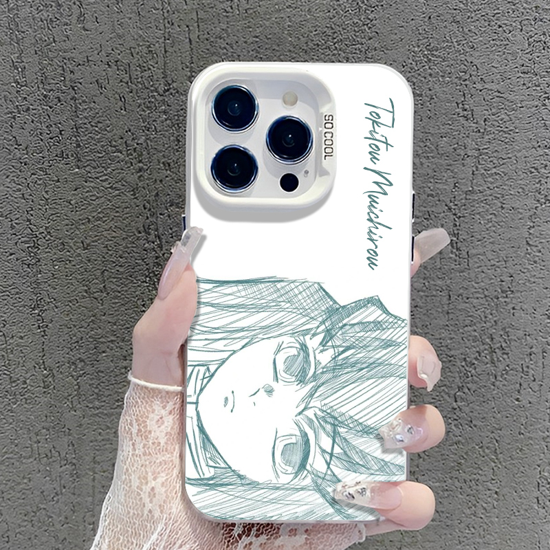 線條鬼滅之刃彩銀防摔手機殼