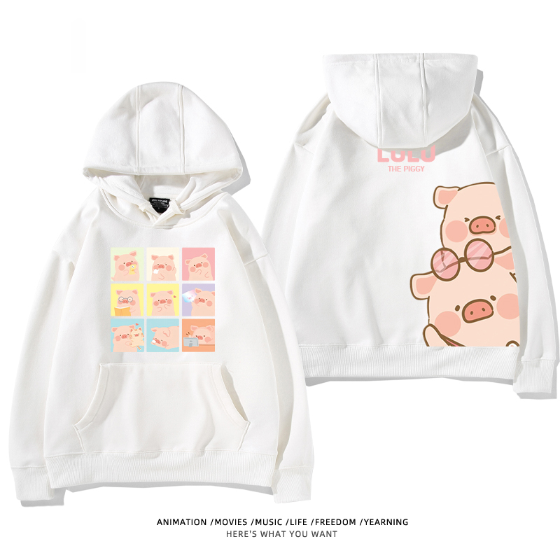 LULU豬新款 親子情侶男女款連帽衛衣-ZUIHANG SHOP