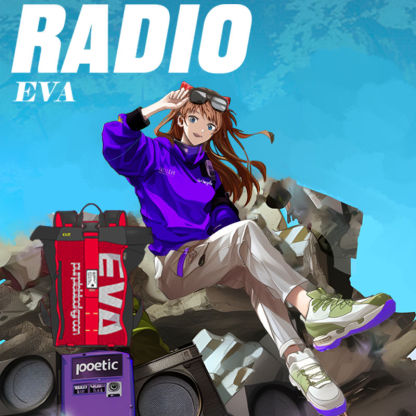 EVA新世紀福音戰士 聯名動漫周邊雙肩包-ZUIHANG SHOP