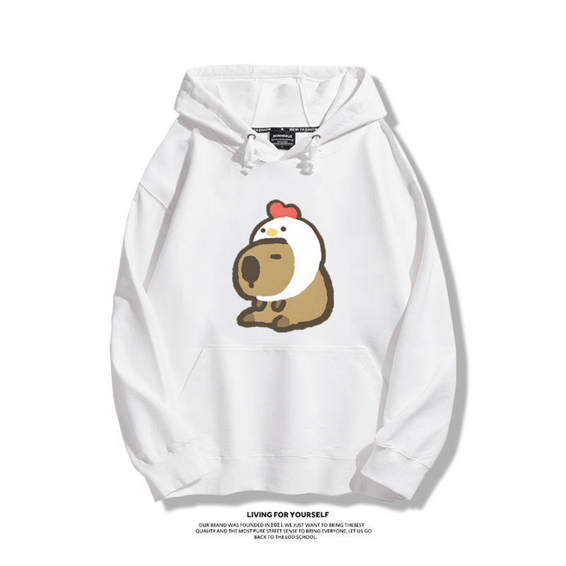 Q版卡皮巴拉新款 親子情侶男女款連帽衛衣-ZUIHANG SHOP