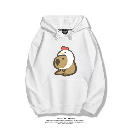 Q版卡皮巴拉新款 親子情侶男女款連帽衛衣-ZUIHANG SHOP