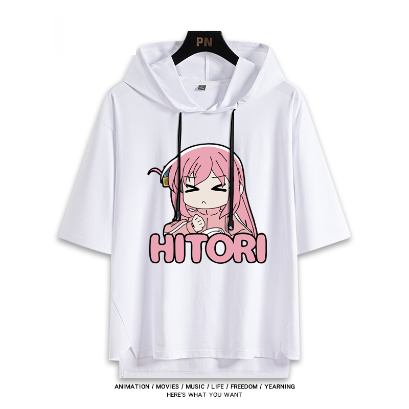 孤獨搖滾新款 親子情侶男女款連帽短袖T恤-ZUIHANG SHOP