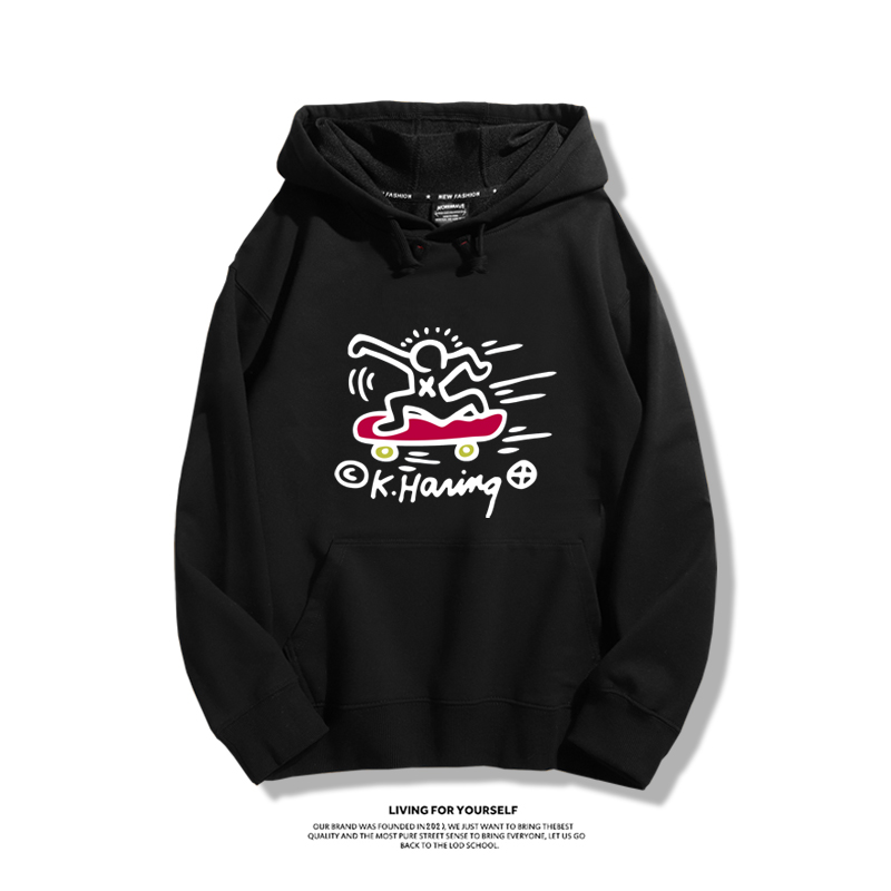 keith haring新款 親子情侶男女款連帽衛衣-ZUIHANG SHOP