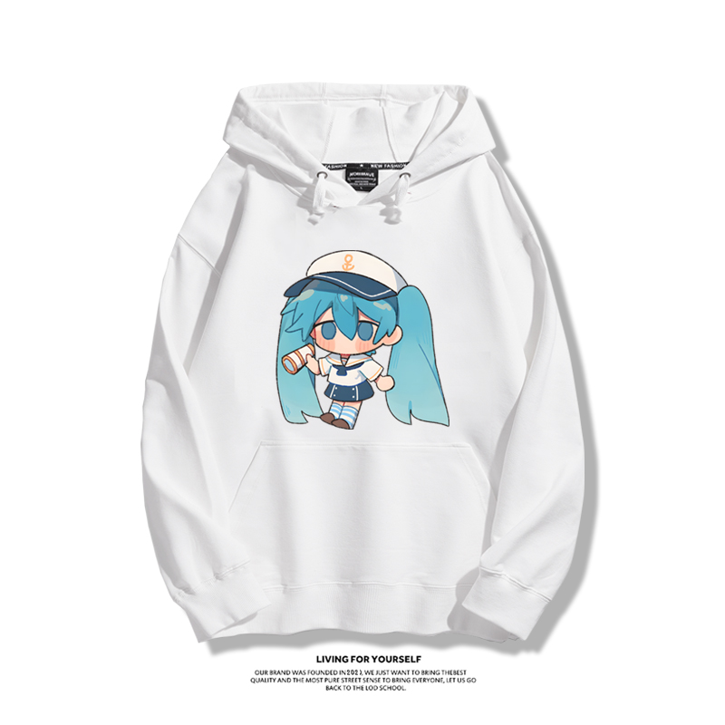 初音未來 秋冬新款 親子情侶男女連帽衛衣