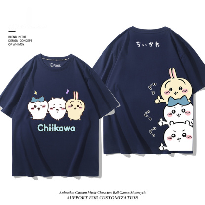 Chiikawa 2025親子情侶男女同款 印花短袖T恤-ZUIHANG SHOP