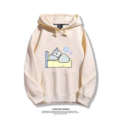 線條小狗新款 親子情侶男女款連帽衛衣-ZUIHANG SHOP