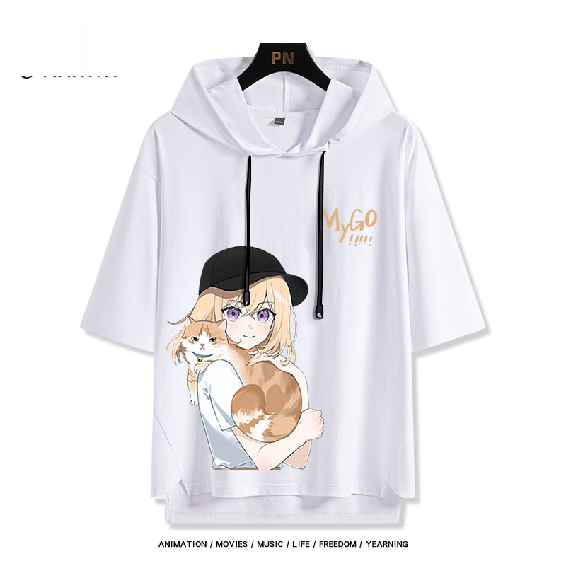 BanG Dream! It's MyGO新款 親子情侶男女款連帽短袖T恤-ZUIHANG SHOP