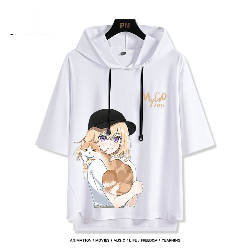 BanG Dream! It's MyGO新款 親子情侶男女款連帽短袖T恤-ZUIHANG SHOP