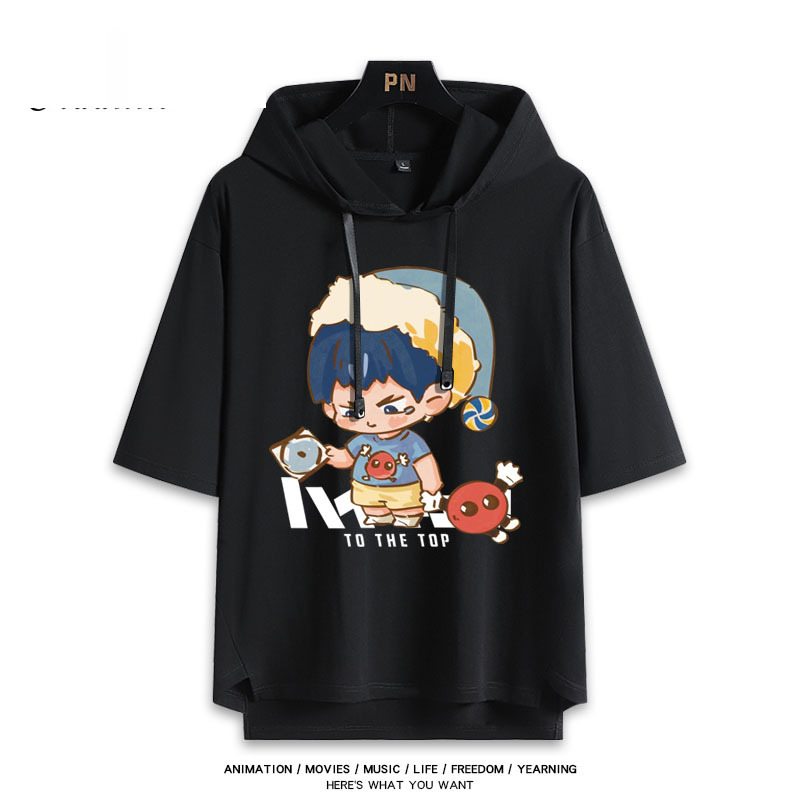 排球少年 連帽短袖T恤