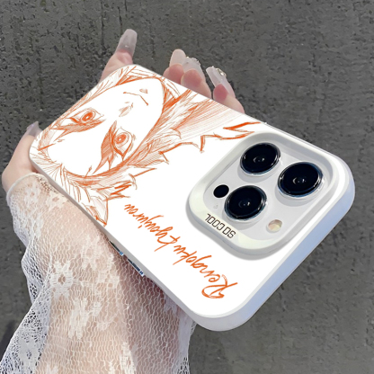 線條鬼滅之刃彩銀防摔手機殼