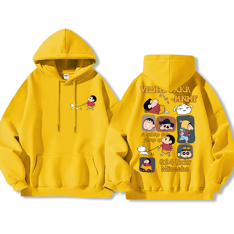 蠟筆小新新款 親子情侶男女款連帽衛衣-ZUIHANG SHOP