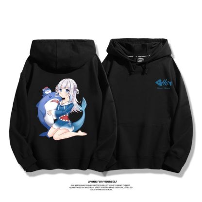 Gawr Gura 2025秋冬新款 親子情侶男女連帽衛衣-ZUIHANG SHOP