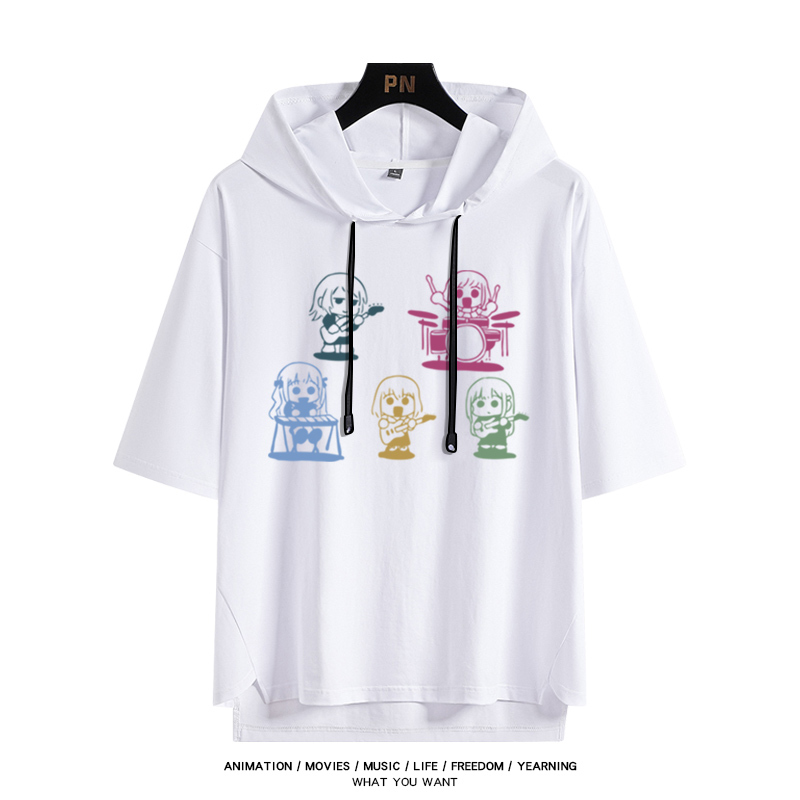 BanG Dream! Ave Mujica 若葉睦 連帽短袖T恤