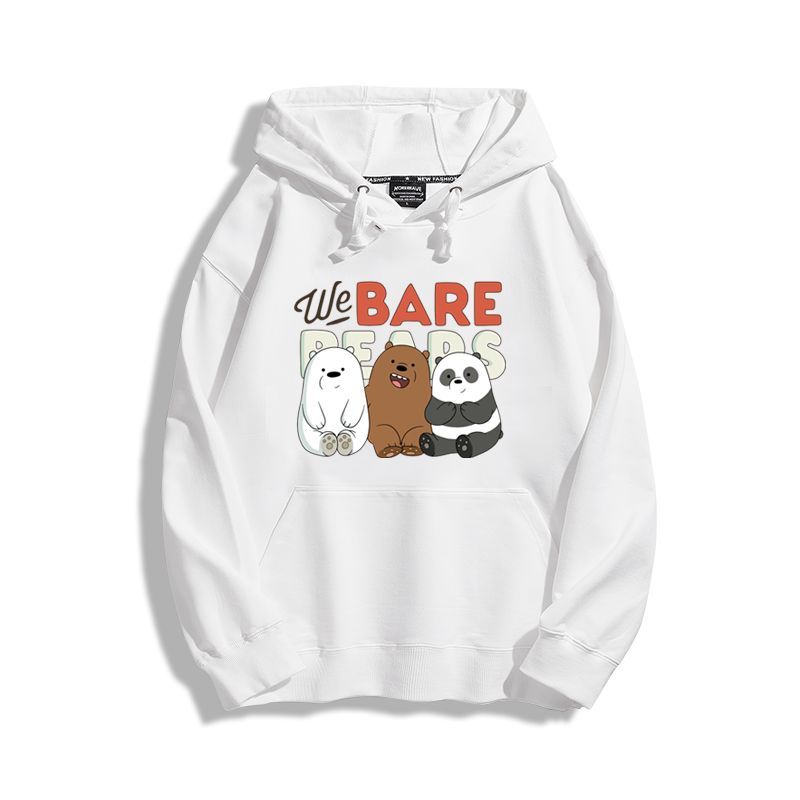 咱們三只裸熊聯名nasa新款 親子情侶男女款連帽衛衣-ZUIHANG SHOP