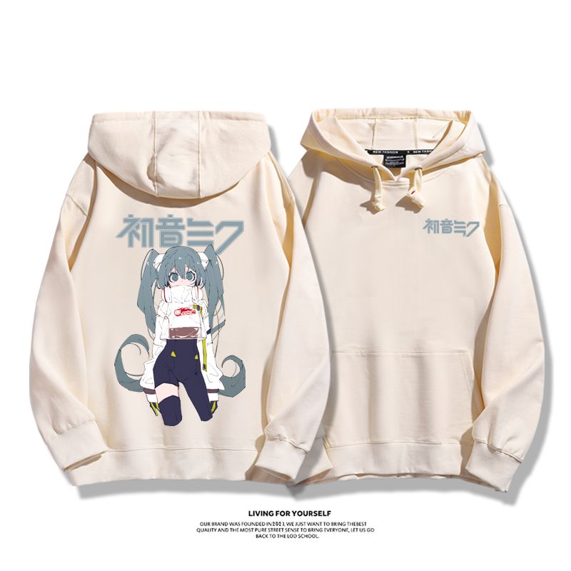初音未來聯名鵝鴨殺新款 親子情侶男女款連帽衛衣-ZUIHANG SHOP