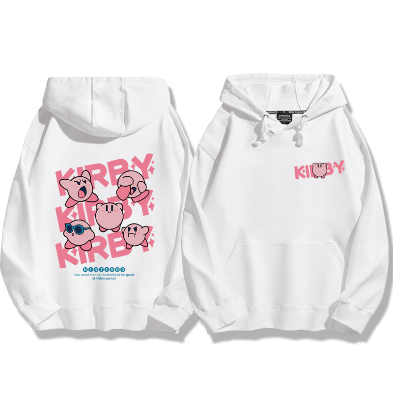 星之卡比新款 親子情侶男女款連帽衛衣