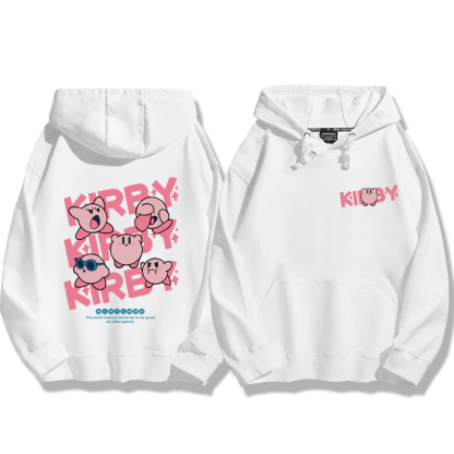 星之卡比新款 親子情侶男女款連帽衛衣