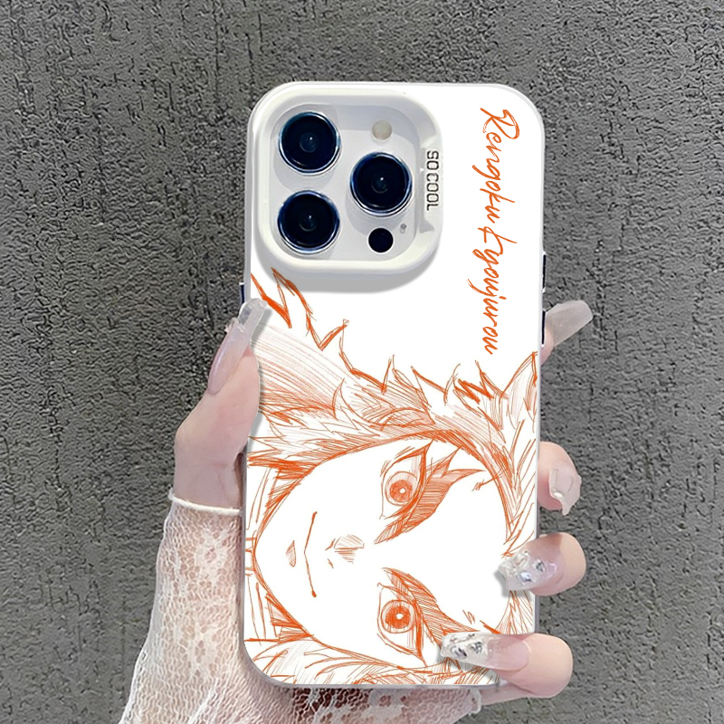 線條鬼滅之刃彩銀防摔手機殼