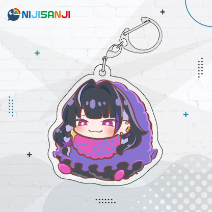 Luxiem彩虹社全員同人週邊 NIJISANJI EN 雙面夾層鑰匙扣掛件吧唧