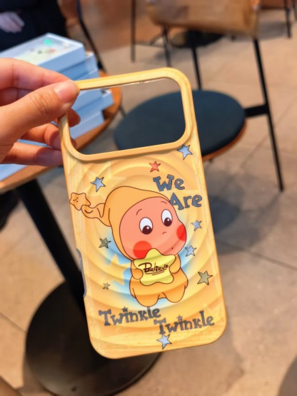 iPhone17系列 波漾磁吸卡通 可愛支架 軟邊 手機殼