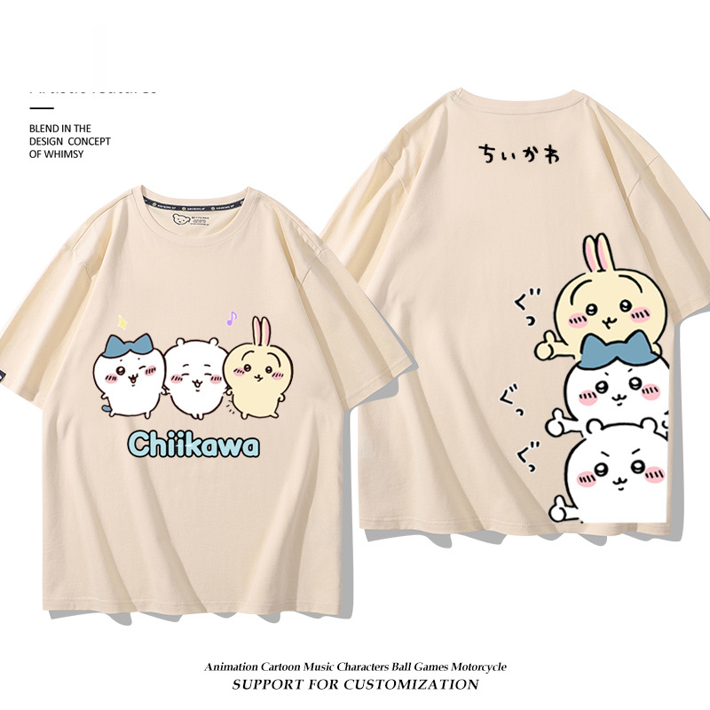 Chiikawa 2025親子情侶男女同款 印花短袖T恤-ZUIHANG SHOP