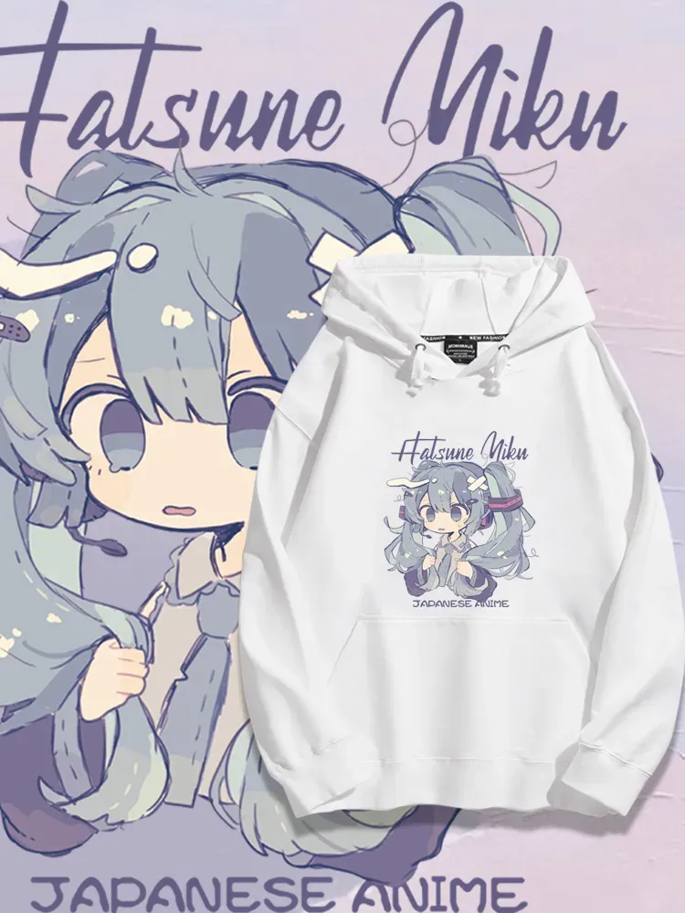 初音未來聯名鵝鴨殺新款 親子情侶男女款連帽衛衣-ZUIHANG SHOP