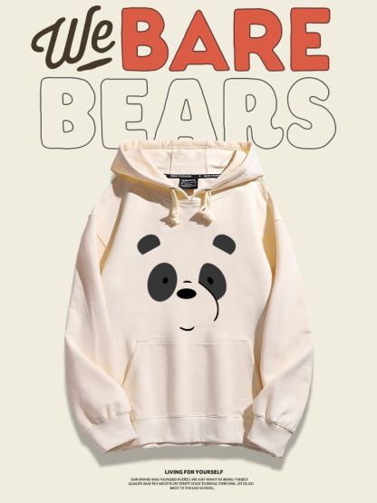 咱們三只裸熊聯名nasa新款 親子情侶男女款連帽衛衣-ZUIHANG SHOP