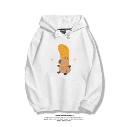 可愛水豚君卡皮巴拉新款 親子情侶男女款連帽衛衣-ZUIHANG SHOP