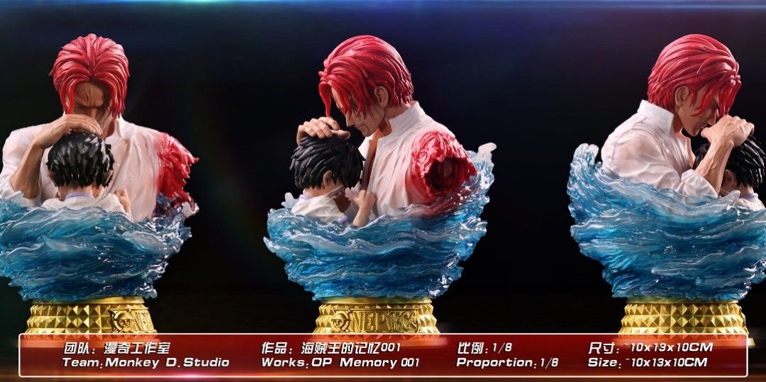 漫奇 海賊王 - 紅髮&路飛 紅與白-ZUIHANG SHOP