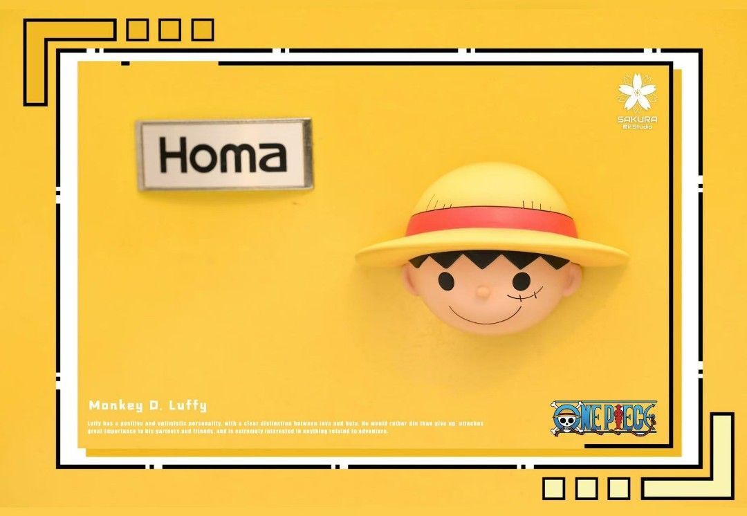 櫻花 海賊王 草帽團冰箱貼(第一彈)路飛-ZUIHANG SHOP