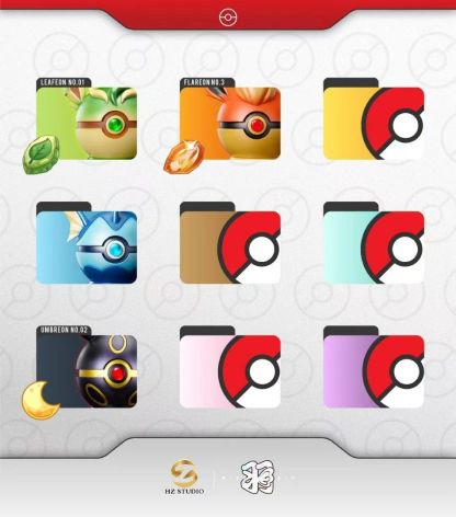 羽&HZ 精靈寶可夢(第四彈)水伊貝精靈球-ZUIHANG SHOP