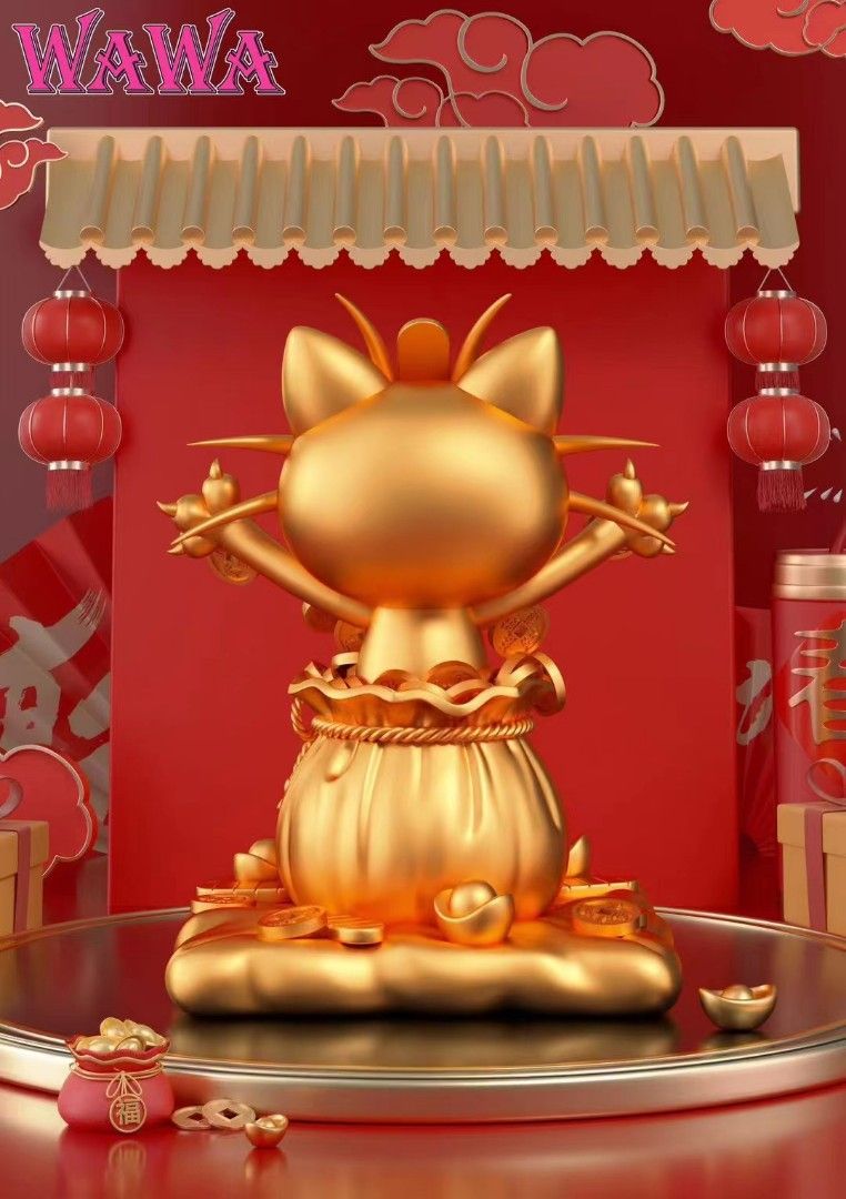 【會員秒殺】WAWA 精靈寶可夢 招財喵喵怪-ZUIHANG SHOP
