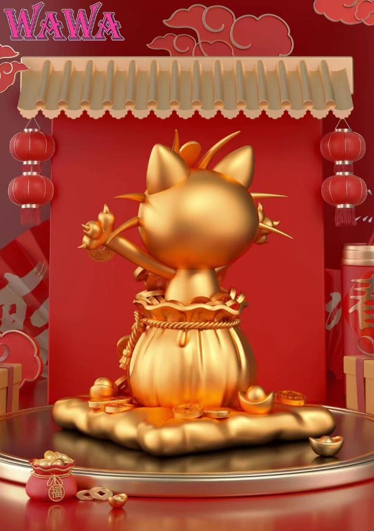 【會員秒殺】WAWA 精靈寶可夢 招財喵喵怪-ZUIHANG SHOP