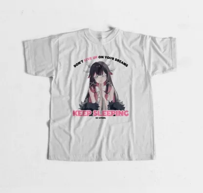 哥倫比婭 Damselette “不要放棄你的夢想，繼續沉睡” 原神粉絲自製T恤